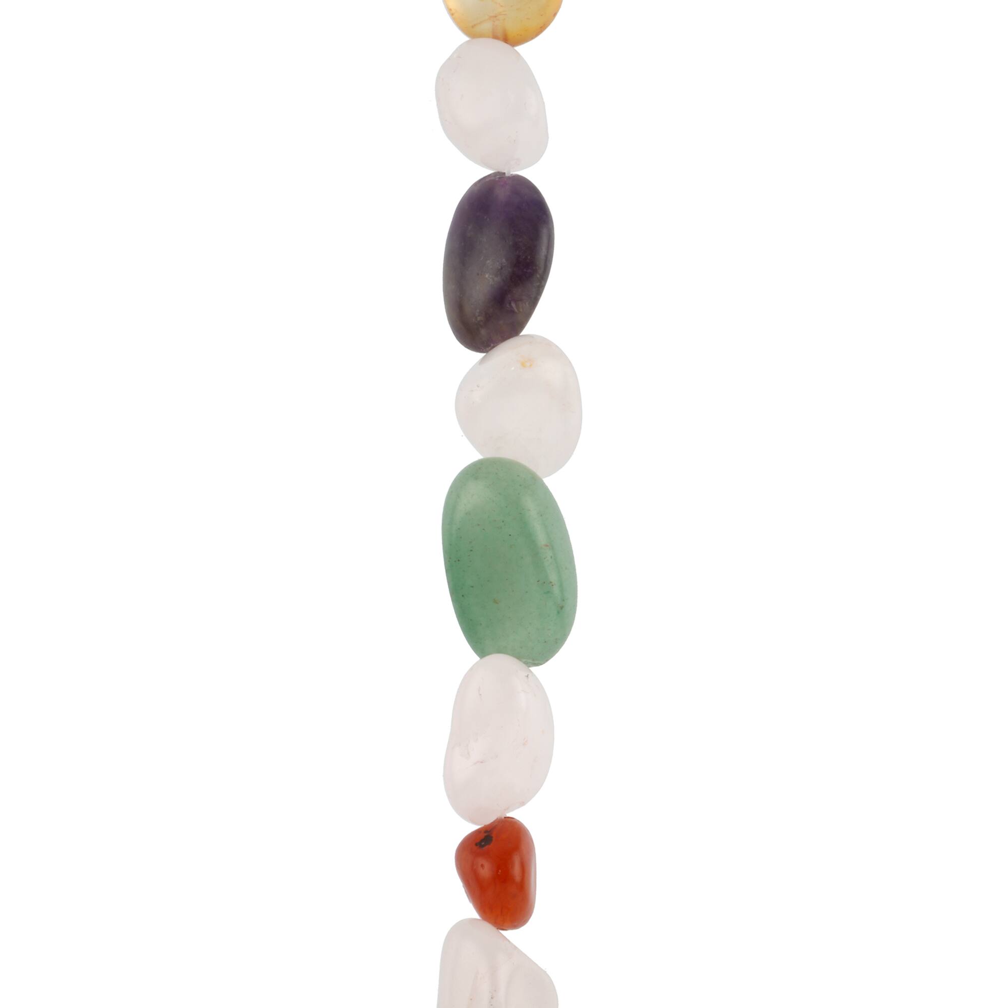 Multicolored Stone Irregular Oval Bead Mix by Bead Landing™